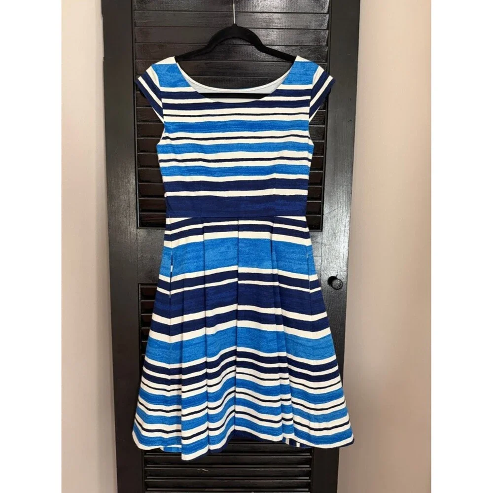 Kate Spade Mariella Blue Striped Dress Size 4